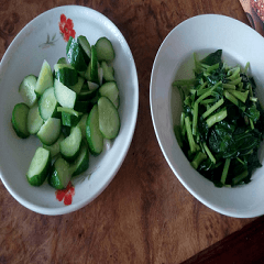 Cook vegetables for the elders