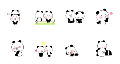 Marshmallow Panda : Best Friend