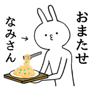 Nami name Sticker Funny rabbit