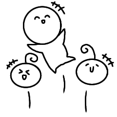 Maru and Mel and Mol's Stamp