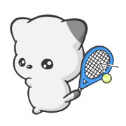 The kitten and tennis