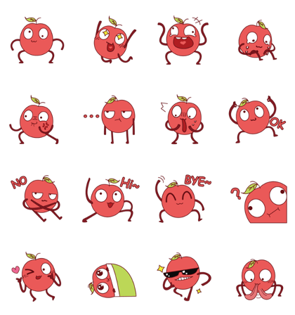 Follow Mr. Apple Have a Good Time