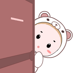 Cosplay white bear : Animated