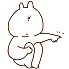 三角座りあごうさぎ Line スタンプ Line Store