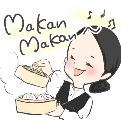 Beautiful sticker for Makan by MadamWong