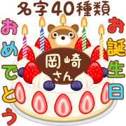 Birthday Cake with Last name 5 Birthday Cake with Last name 5