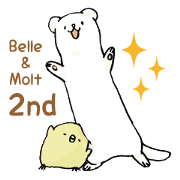 BELLE the WEASEL & Melted Bird MOLT 2nd