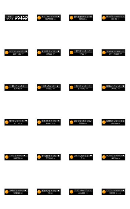 Flip display Ranking style 1 <Oops!>
