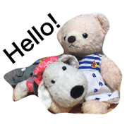 Shiromomo stuffed animal sticker Shiromomo stuffed animal sticker