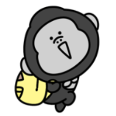 Surreal mini gorilla big sticker 2