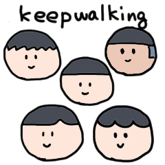 keepwalking sticker
