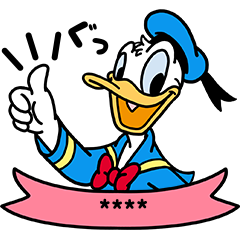 【日文版】Donald Duck Custom Stickers