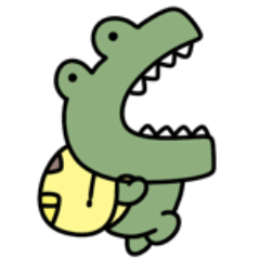 Surreal mini crocodile big sticker 2