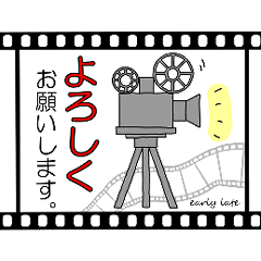 Film and movie Sticker.