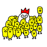 Chicken man and hiyoko Chicken man and hiyoko