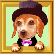 Pop-up stickers of Pets(Beagle)