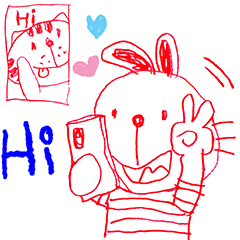 Hello little crayon rabbit 3 (Inter Ver)