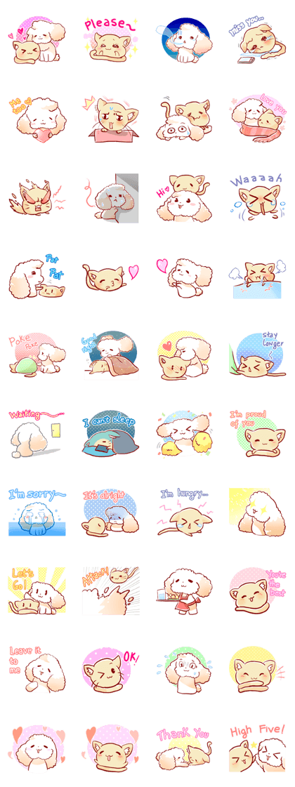 Squirrel kitty & Poofy doggy Squirrel kitty & Poofy doggy