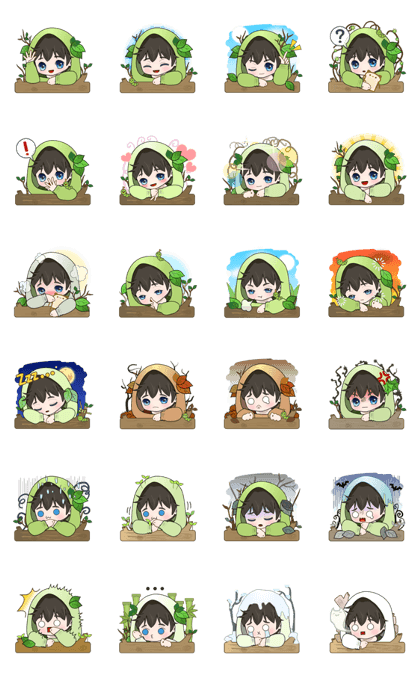 Hood T Boy ~ Green hood Hood T Boy ~ Green hood