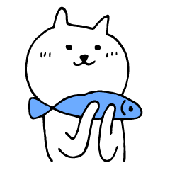 White Cat Shiro-san Sticker2