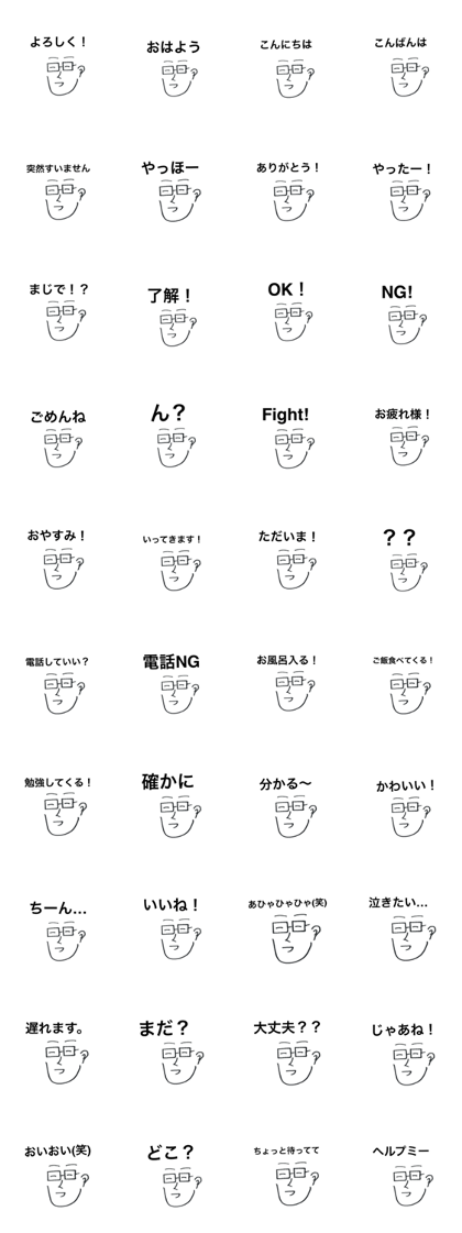 Frequently used faces