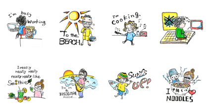 MOMO Sticker in BASE