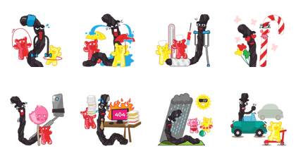 Depressive liquorice and happy gum bears