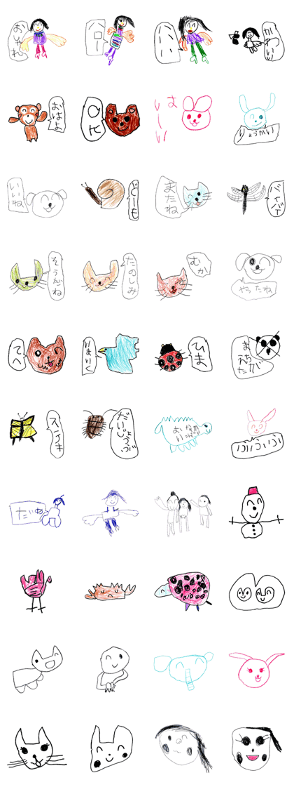 Drawing various stickers 5