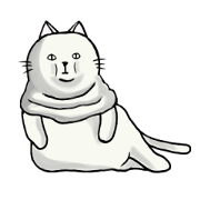 Almost pure white cat