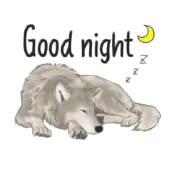 オオカミの日常スタンプ英語版 Line スタンプ Line Store オオカミの日常スタンプ英語版 Line スタンプ Line Store