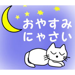 White cat Tama(Japanese Ver.)