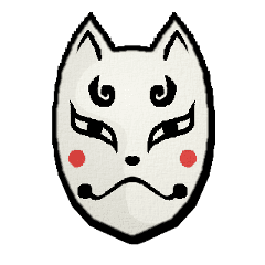 うさんくさい顔の狐面 Line スタンプ Line Store うさんくさい顔の狐面 Line スタンプ Line Store