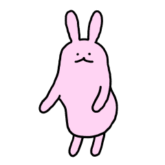 mooooooving animal sticker rabbit