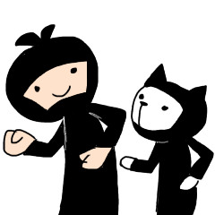 Mr. shadow maru and shadow cat