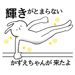 Kazue name Sticker Funny rabbit