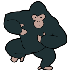 Gorilla Man Sticker