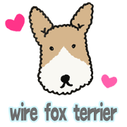 Wire Fox Terrier everyday use sticker Wire Fox Terrier everyday use sticker