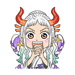 ONE PIECE YAMATO many faces Sticker – LINE stickers | LINE STORE