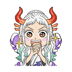 ONE PIECE YAMATO many faces Sticker – LINE stickers | LINE STORE