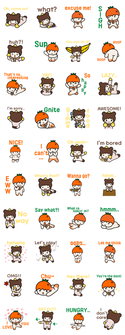 Bona & Sumo: Super Twins Stickers Bona & Sumo: Super Twins Stickers