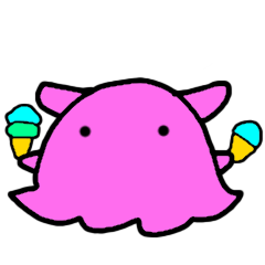 pink mendako sticker in summer