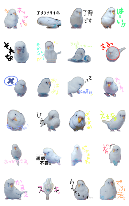 A lovely bird stickers. A lovely bird stickers.