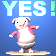 Cheerful pink pig (Movie 04) Cheerful pink pig (Movie 04)