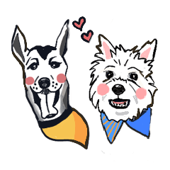 西高地白梗和台灣米克斯