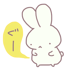 Soft bunny sticker