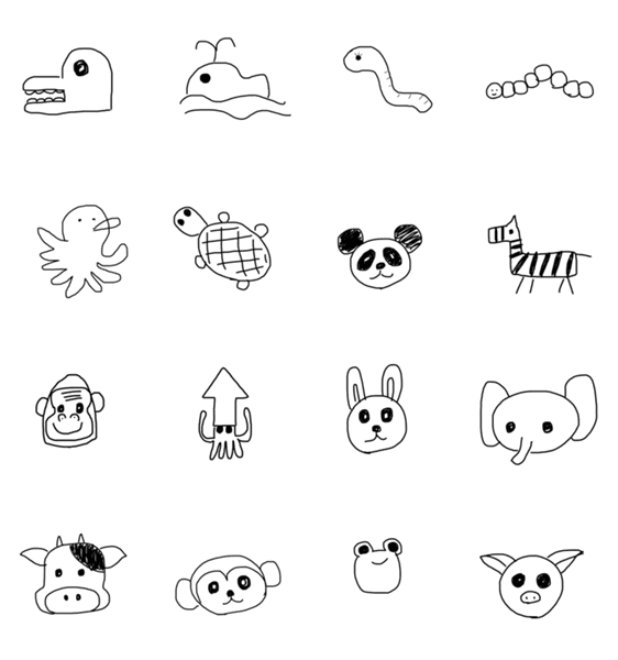 手書き 動物 Lineクリエイターズスタンプ Stamplist 手書き 動物 Lineクリエイターズスタンプ Stamplist