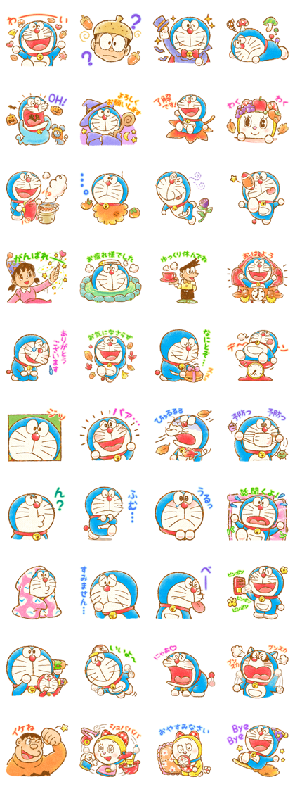 Line 公式スタンプ ドラえもん ほっこりスタンプ