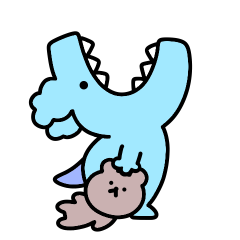 Surreal mini dinosaur pop-up sticker 3