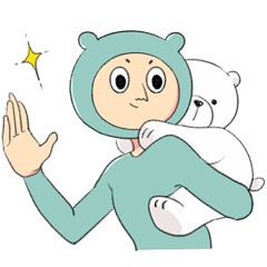 Polar bear stuffed animal and me ver.1.1