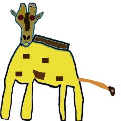 Animal giraffe sticker